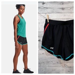 Under Armour Plus Size Fly By 2.0 Shorts Black Size 1X